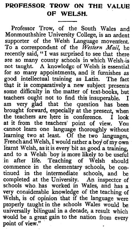 The London Welshman 26th May 1906