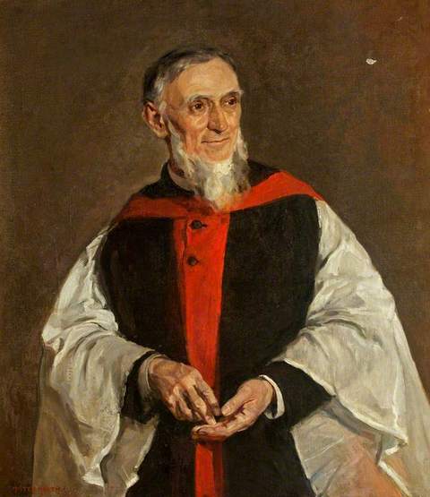 Reverend Canon Thompson, DD  by Thomas Hasted Heath (18761907) used with permission from Mansion House, Cardiff     