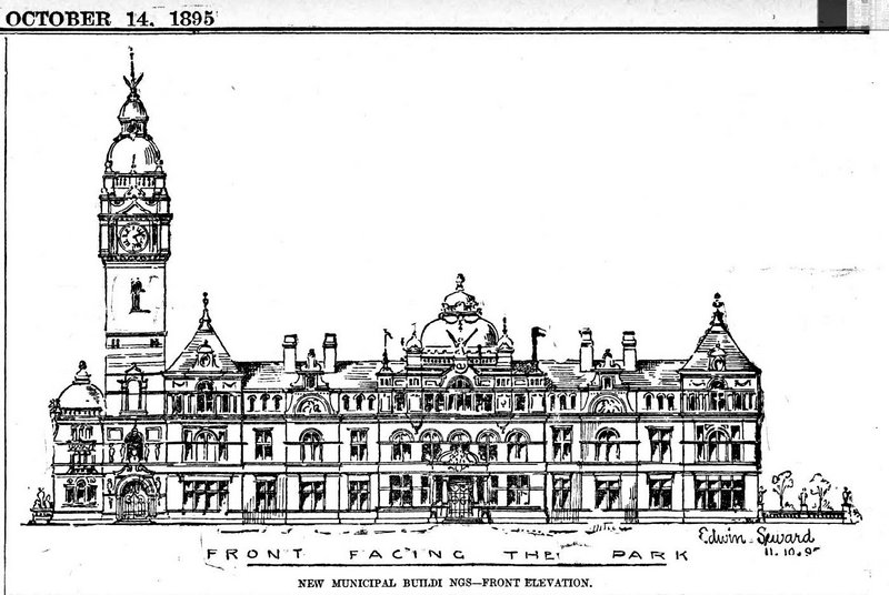  Municipal buildings suggested design Evening Express 14th October 1895