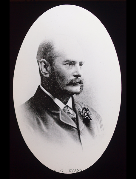 Franklen George Evans (1826-1904) second President of the Society  - from Society Archives