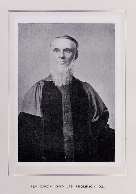Reverend Canon Chas James Thompson - from Contemporary Portraits Men and Women of South Wales and Monmouthshire, Western Mail Limited 1896