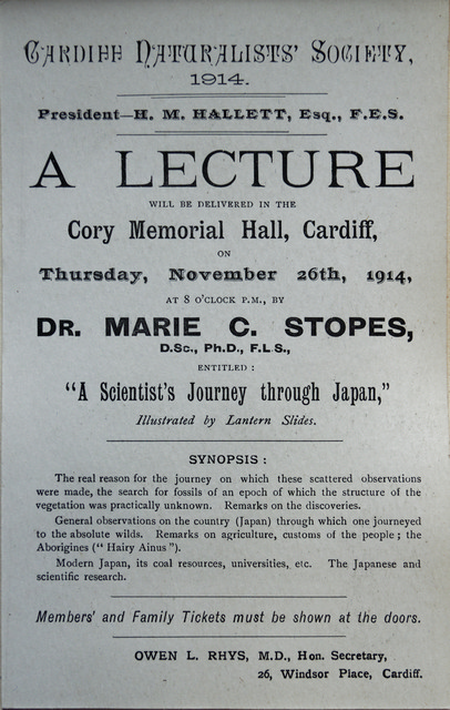 Marie Stopes 1914