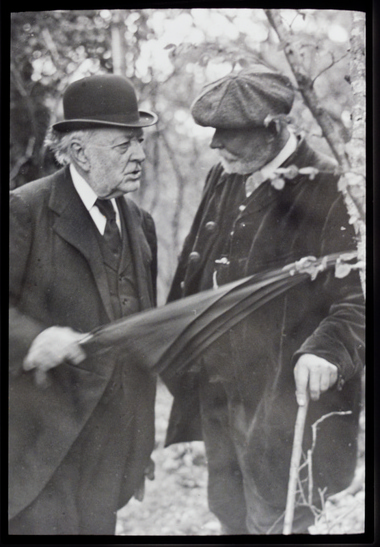 Joshua Neale (right) Talking to Robert Drane 