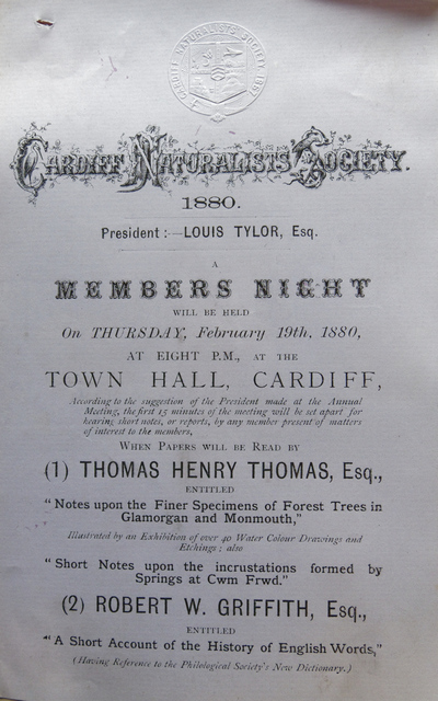 T H Thomas lecture poster