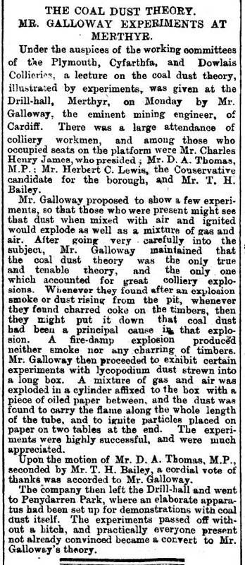 Evening Express of 4th December The Albion Colliery Disaster 